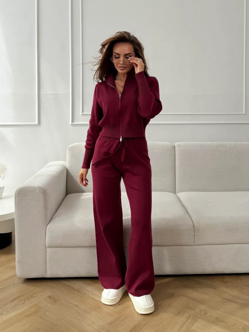 Lueur™ | Çift Fermuarlı Slim-Fit Takım