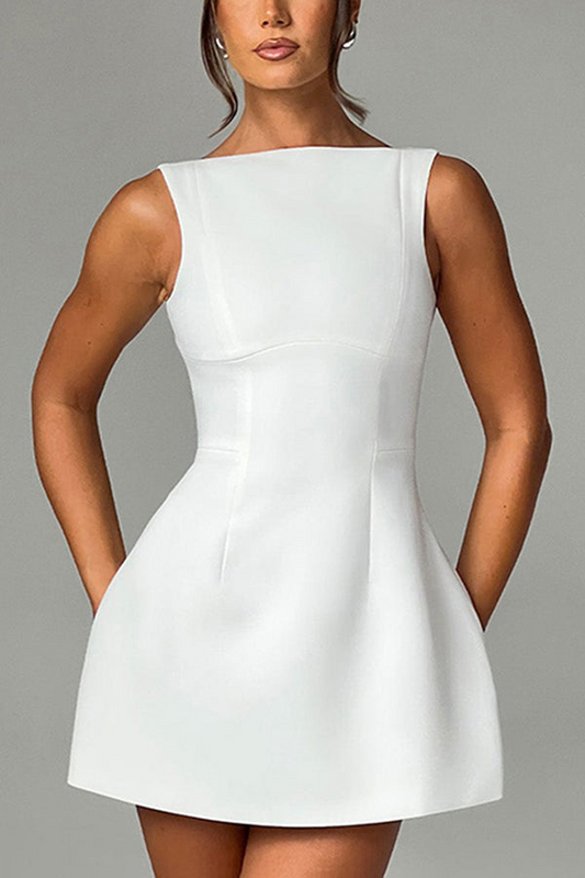 Lueur™ | Düz Kesim Mini Elbise