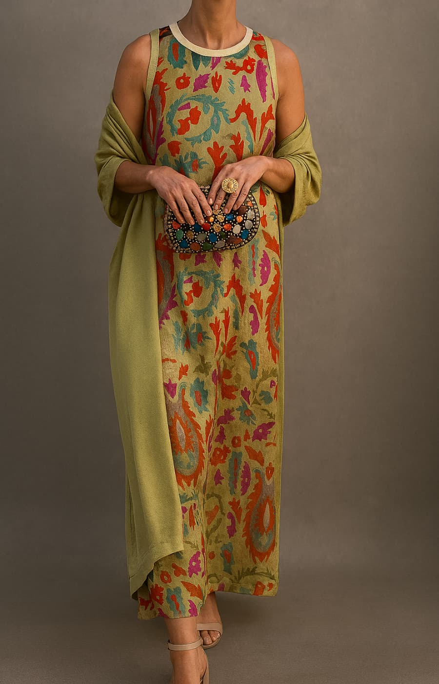 Lueur™ | Etnik Desenli Maxi Elbise