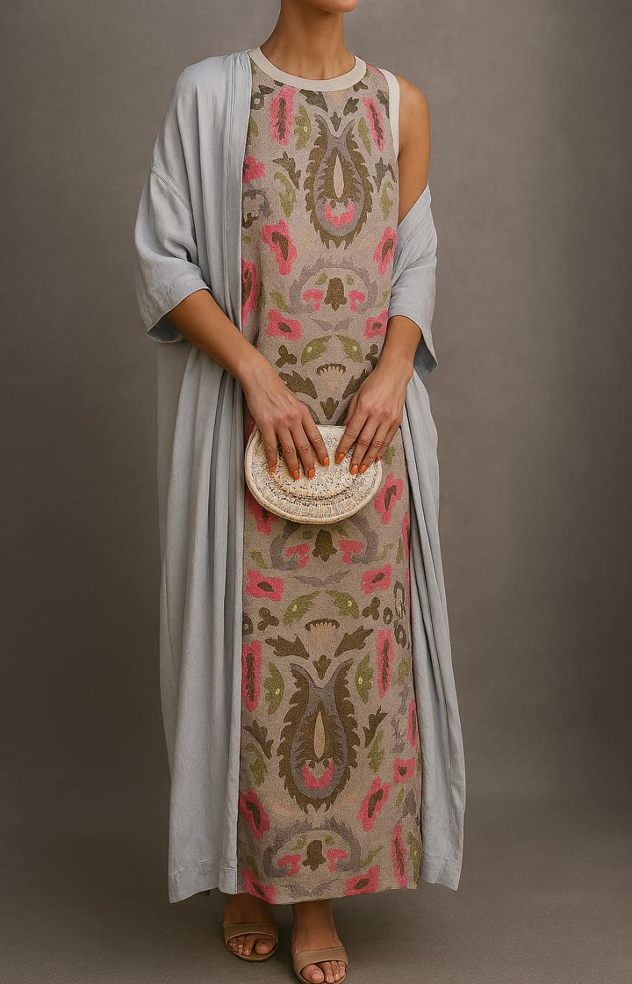 Lueur™ | Etnik Desenli Maxi Elbise