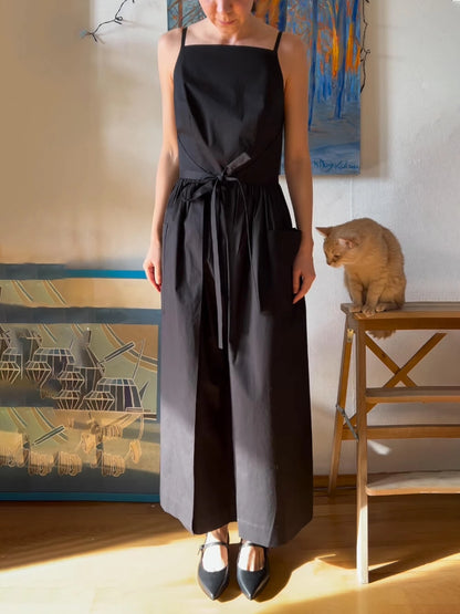 Lueur™ | Cepli Kuşaklı Minimal Elbise